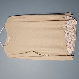 Large loft long sleeve blouse 40% polyester 35% viscose 25% wool